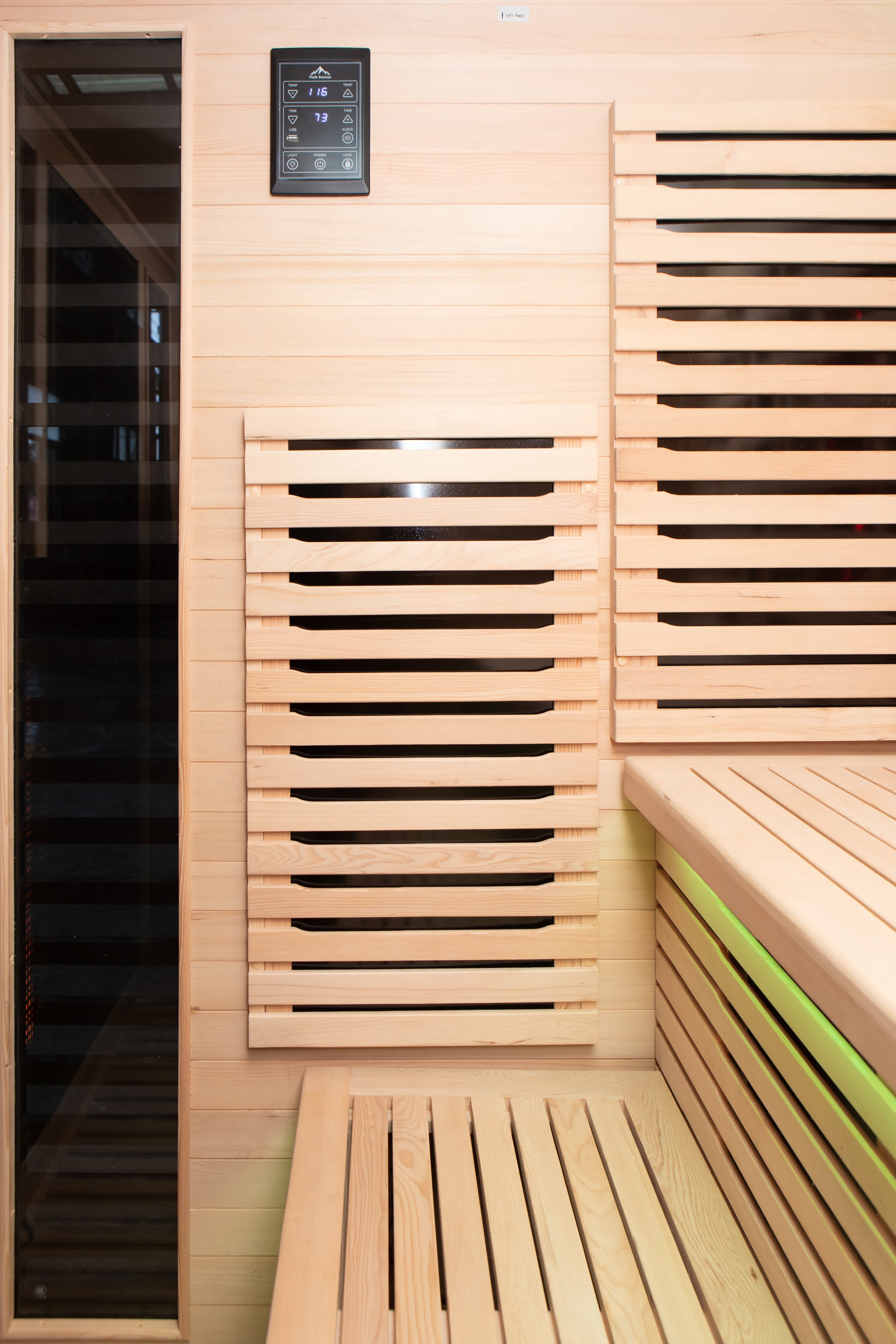 Peak Saunas Kilimanjaro 5-Person Outdoor Full Spectrum Infrared Sauna with Built-In XL Medical-Grade Red Light Therapy and Smart WiFi App Control