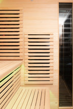 Peak Saunas Kilimanjaro 5-Person Outdoor Full Spectrum Infrared Sauna with Built-In XL Medical-Grade Red Light Therapy and Smart WiFi App Control