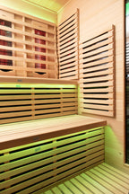 Peak Saunas Kilimanjaro 5-Person Outdoor Full Spectrum Infrared Sauna with Built-In XL Medical-Grade Red Light Therapy and Smart WiFi App Control