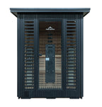 Peak Saunas Kilimanjaro 5-Person Outdoor Full Spectrum Infrared Sauna with Built-In XL Medical-Grade Red Light Therapy and Smart WiFi App Control