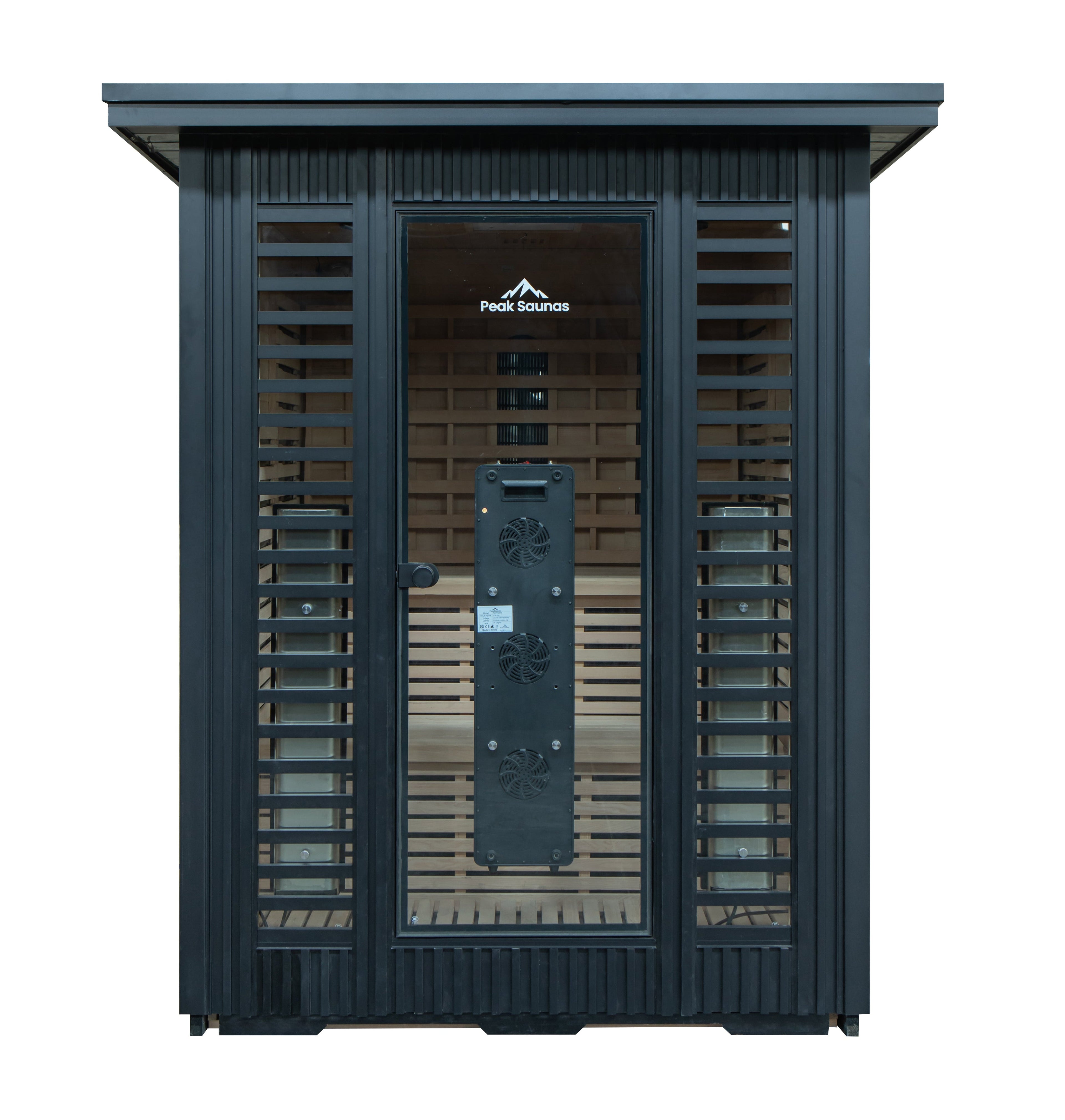 Peak Saunas Kilimanjaro 5-Person Outdoor Full Spectrum Infrared Sauna with Built-In XL Medical-Grade Red Light Therapy and Smart WiFi App Control