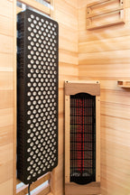 Peak Saunas Fuji 2-Person Full Spectrum Infrared Sauna with Built-In XL Medical-Grade Red Light Therapy & Smart WiFi App Control