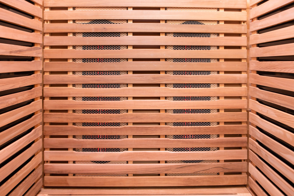 Peak Saunas Rainier 1-Person Full Spectrum Infrared Sauna with Built-In XL Medical-Grade Red Light Therapy & Smart WiFi App Control