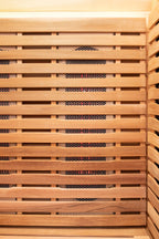 Peak Saunas Rainier 1-Person Full Spectrum Infrared Sauna with Built-In XL Medical-Grade Red Light Therapy & Smart WiFi App Control