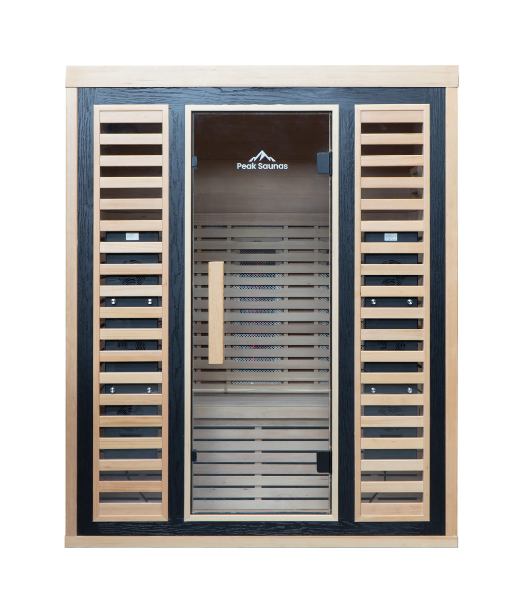 Peak Saunas Denali 3-Person Full Spectrum Infrared Sauna with Built-In XL Medical-Grade Red Light Therapy & Smart WiFi App Control