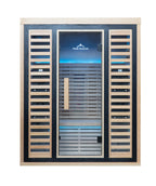 Peak Saunas Denali 3-Person Full Spectrum Infrared Sauna with Built-In XL Medical-Grade Red Light Therapy & Smart WiFi App Control
