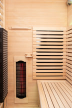 Peak Saunas Denali 3-Person Full Spectrum Infrared Sauna with Built-In XL Medical-Grade Red Light Therapy & Smart WiFi App Control
