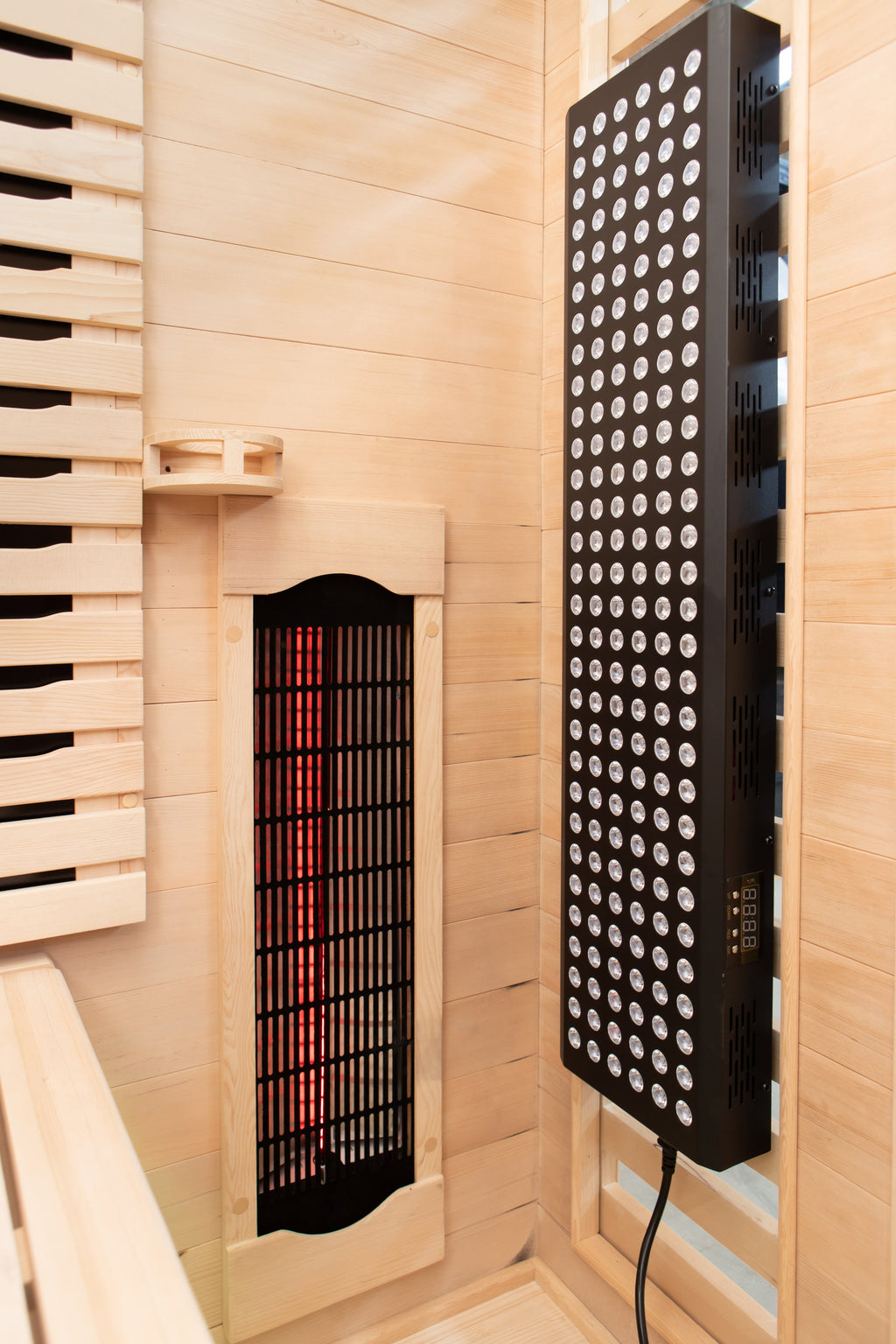 Peak Saunas Denali 3-Person Full Spectrum Infrared Sauna with Built-In XL Medical-Grade Red Light Therapy & Smart WiFi App Control