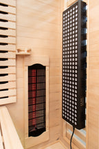 Peak Saunas Denali 3-Person Full Spectrum Infrared Sauna with Built-In XL Medical-Grade Red Light Therapy & Smart WiFi App Control