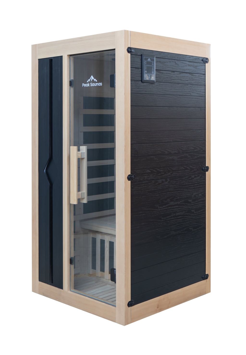 Peak Saunas Olympus 1-Person FAR Infrared Sauna with Smart WiFi App Control