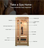 SAUNA EVOLUTION®  Indoor Wooden Dry Cabin Customized Sauna Room Far Infrared 04