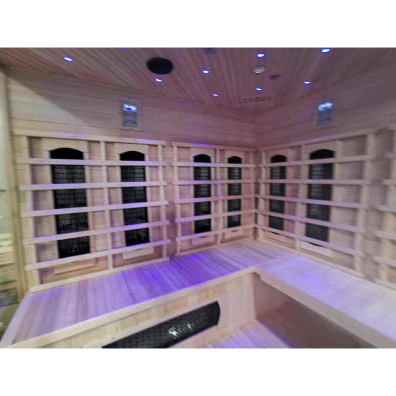 SAUNA EVOLUTION® 5-6 People Traditional Steam And Far Infrared Sauna Room Luxury 4