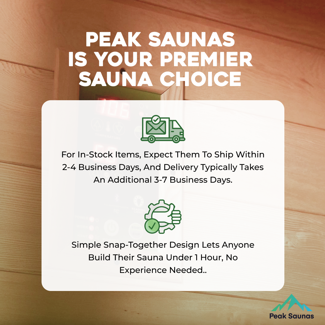 Peak Saunas Olympus 1-Person FAR Infrared Sauna with Smart WiFi App Control