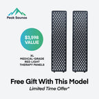 Peak Saunas Matterhorn 3-Person Full Spectrum Infrared Sauna with Built-In XL Medical-Grade Red Light Therapy & Smart WiFi App Control