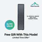 Peak Saunas Everest 2-Person Full Spectrum Infrared Sauna with Built-In XL Medical-Grade Red Light Therapy & Smart WiFi App Control