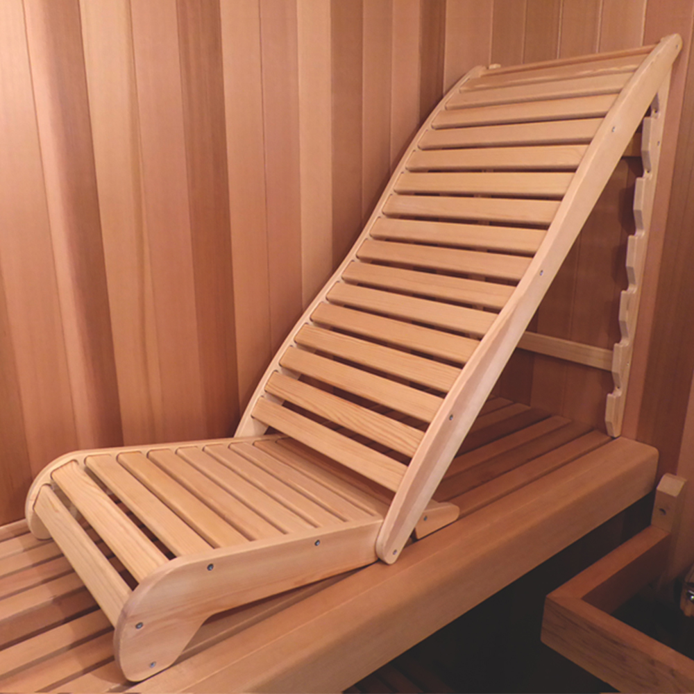 SAUNA EVOLUTION®  Wooden Lounge Reclined Sauna Chair