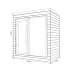 SAUNA EVOLUTION®  Indoor Full Spectrum Luxury Single-Layer Bench Cabin Sauna Luna - 2