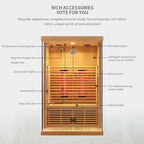 SAUNA EVOLUTION®  Full Spectrum Indoor Solid Wood Sauna Far Infrared 11