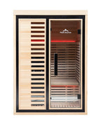 Peak Saunas Everest 2-Person Full Spectrum Infrared Sauna with Built-In XL Medical-Grade Red Light Therapy & Smart WiFi App Control