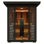 Peak Saunas Kilimanjaro 5-Person Outdoor Full Spectrum Infrared Sauna with Built-In XL Medical-Grade Red Light Therapy and Smart WiFi App Control