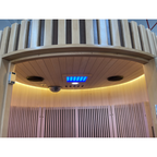 SAUNA EVOLUTION®  Hemlock Round Indoor Sauna Room Far Infrared 08