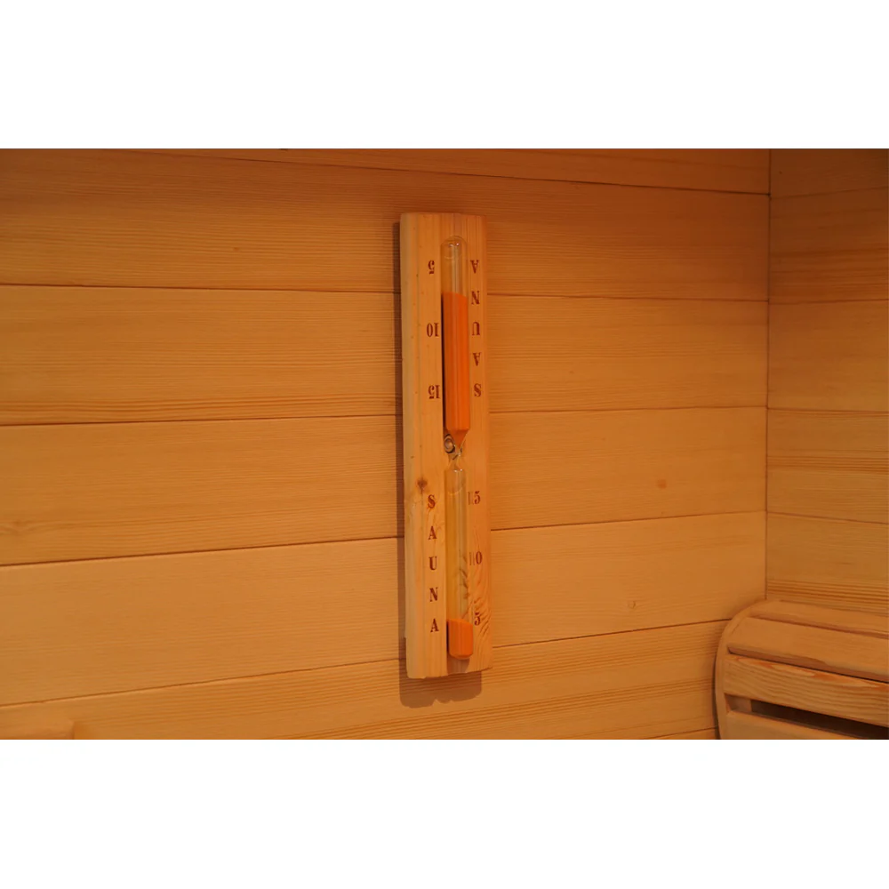 SAUNA EVOLUTION®  6 Person Indoor Double bench Steam Sauna Glass 18