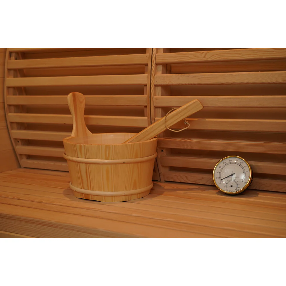 SAUNA EVOLUTION®  Indoor Modern Solid Wood Steam Sauna Glass 15