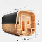 SAUNA EVOLUTION® Square Sauna Minimalist Refresh 9