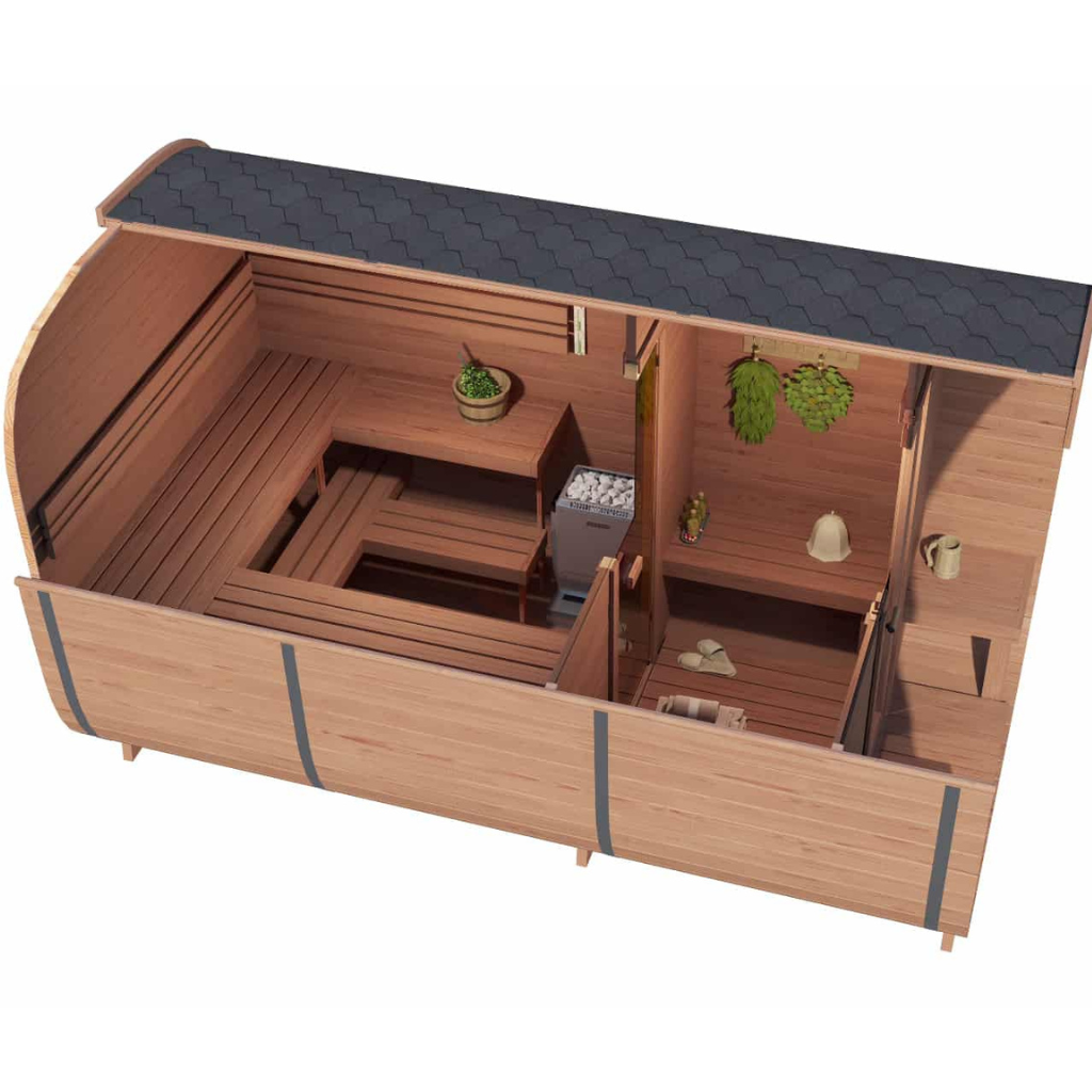 SAUNA EVOLUTION® Square Sauna Luxe Refresh 5