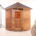 SAUNA EVOLUTION®  Outdoor Wood Steam Sauna（5-6 Person）Cabin 04